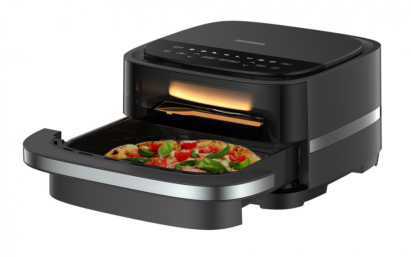 Friteuză Aer Cald și Cuptor Pizza 2 în 1 Heinner 4L 2200W - imagine 5