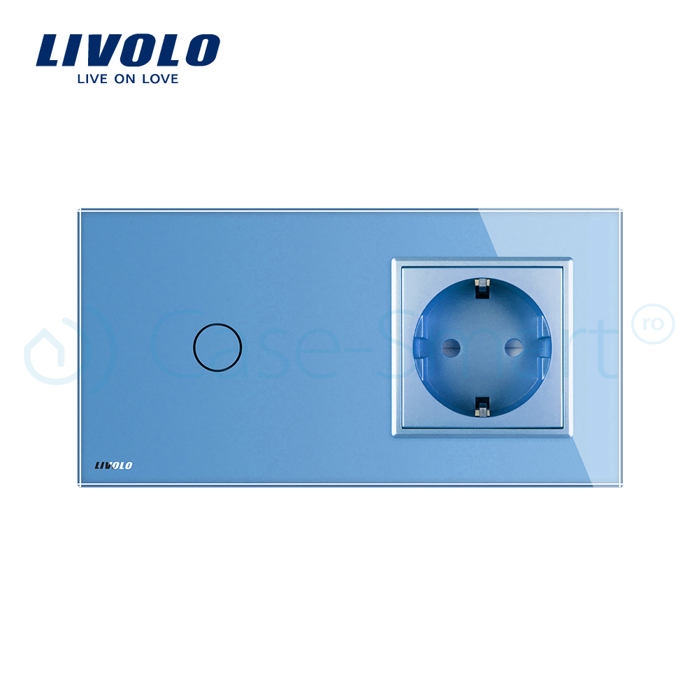 Intrerupator si Priza Livolo cu Touch si Rama Sticla - imagine 14