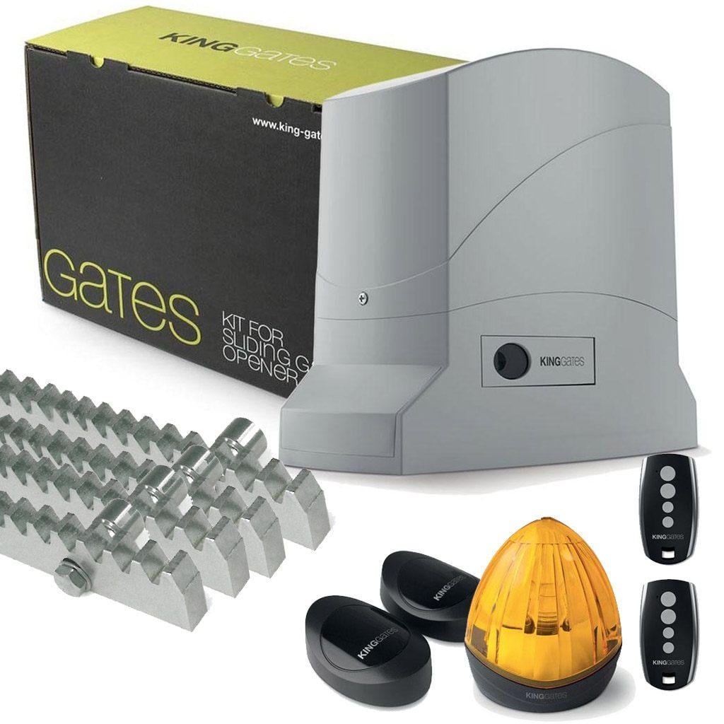 Kit King Gates poartă culisantă 400 kg + cremalieră 4m