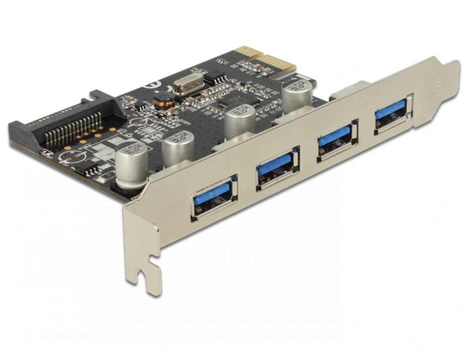 Placă PCI-E 4x USB 3.0 Delock 89297