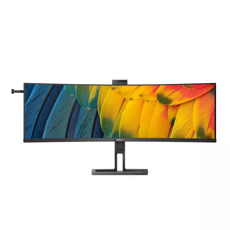 Monitor Philips 44.5" SuperWide 32:9 USB-C cu Webcam Profesională