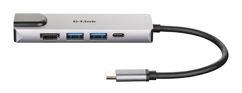 Hub USB-C D-Link DUB-M520 5-in-1, HDMI 4K, PD 60W - imagine 2