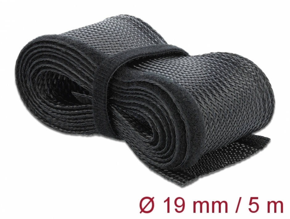 Plasa Cabluri cu Arici Delock 5m Negru, Organizare