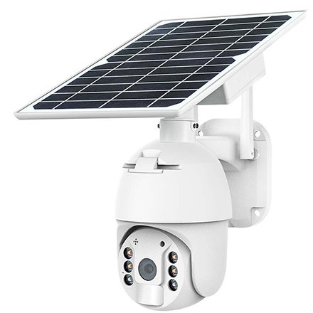 V-TAC Cameră Solară WiFi HD PTZ Smart, Alb
