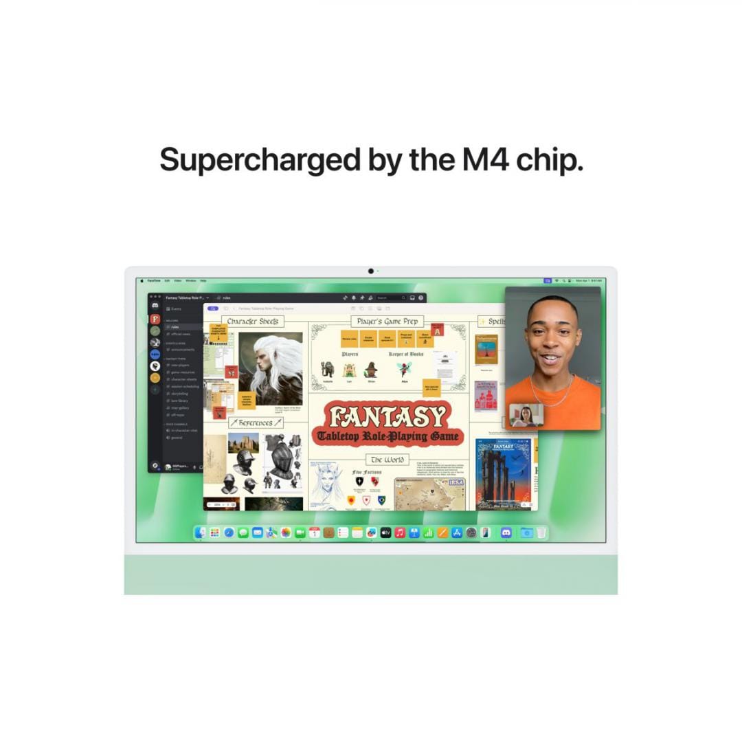Apple iMac 24" M4 24GB/512GB Green - Performanță Pro - imagine 4