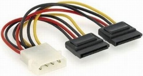 Adaptor Gembird Molex la 2x SATA - 15cm | Cablu Alimentare HDD/SSD