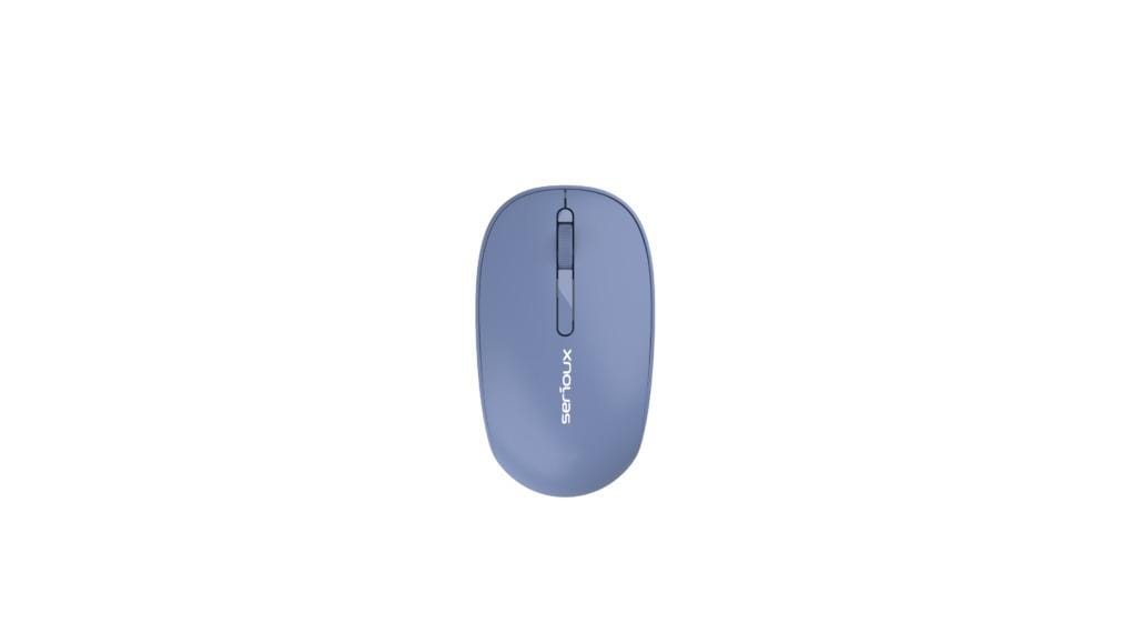 Mouse Wireless Serioux Spark 215 Albastru - Click Silentios - imagine 2