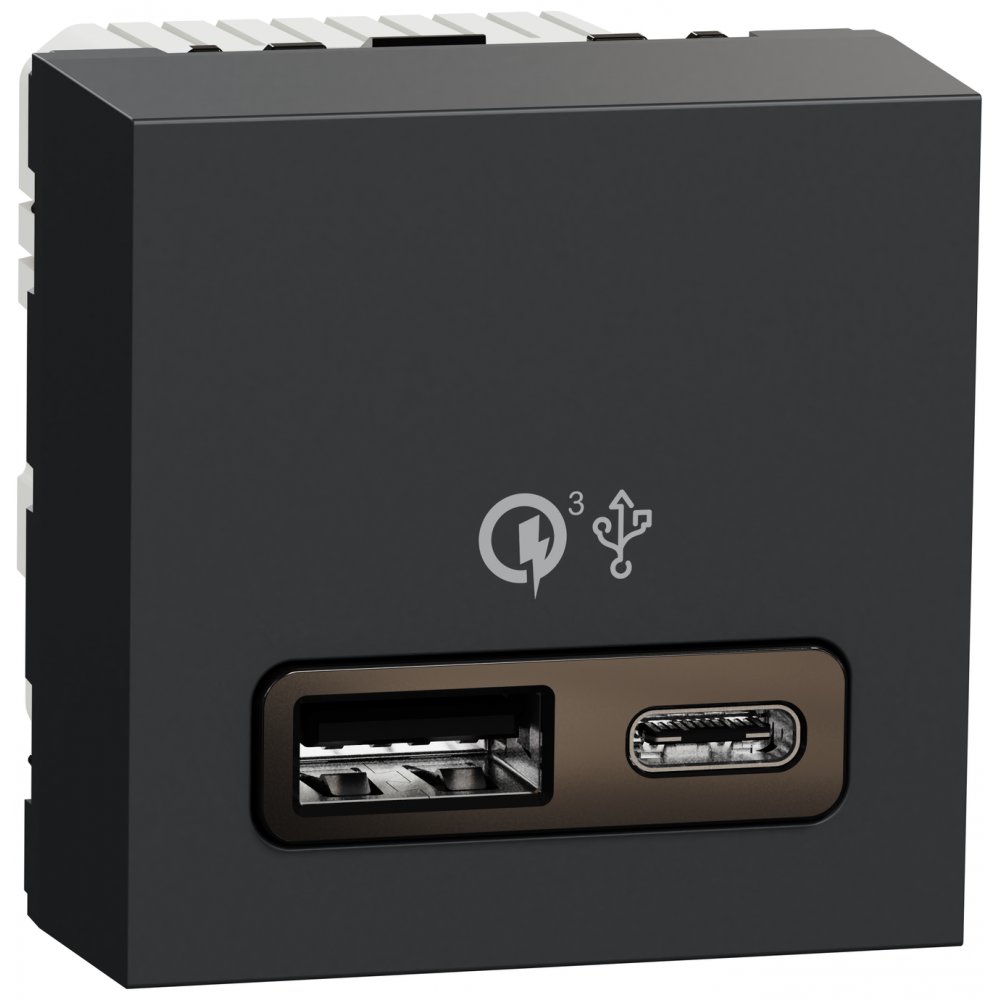 Încărcator Rapid USB Schneider Unica 18W - imagine 1