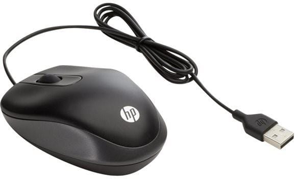 Mouse HP Travel USB Negru - Compact si Portabil - imagine 2
