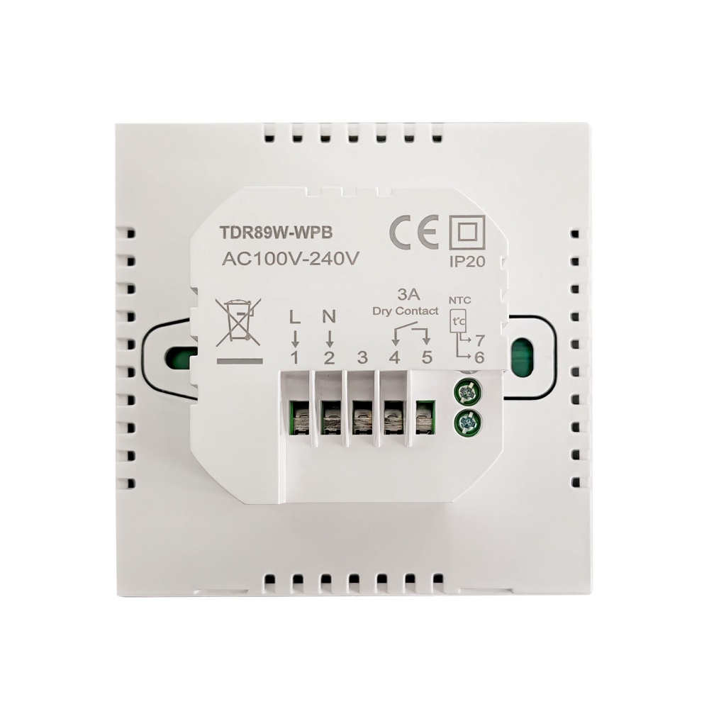 Termostat programabil BeOk TDR89-WPB touchscreen, 5+2 zile - imagine 3