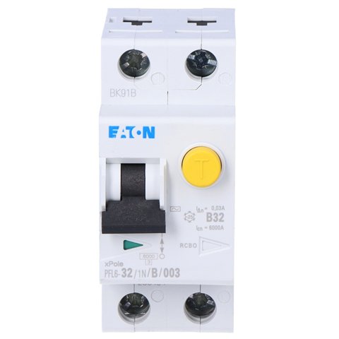 Siguranta RCBO Eaton 1P+N 32A 30mA | Protectie Eficace