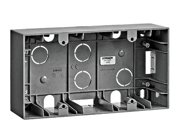 Cutie Schrack EV115307, 2 aparate, ABS