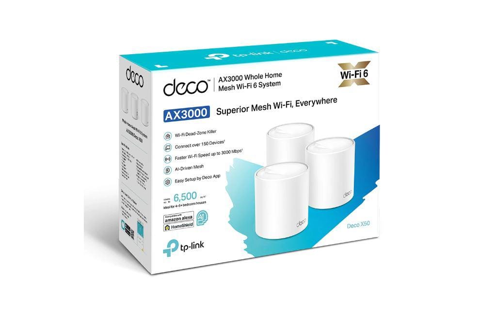 Sistem Mesh WiFi 6 TP-Link Deco X50 AX3000 - 3 Unități - imagine 5