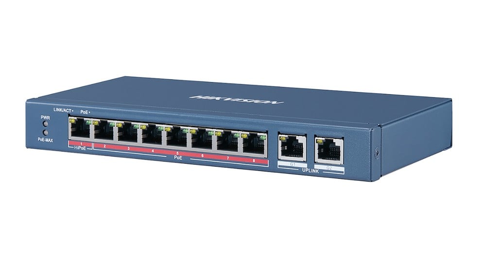 Switch PoE Hikvision 8 Porturi 110W