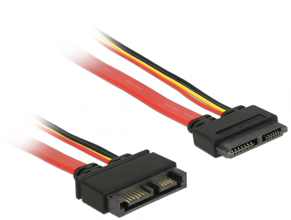 Cablu Slim SATA 13p 30cm, Delock 6Gb/s