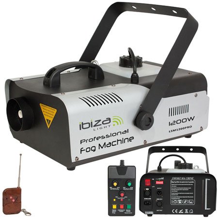 Mașină Fum Profesionată 1200W Ibiza Light cu Telecomandă