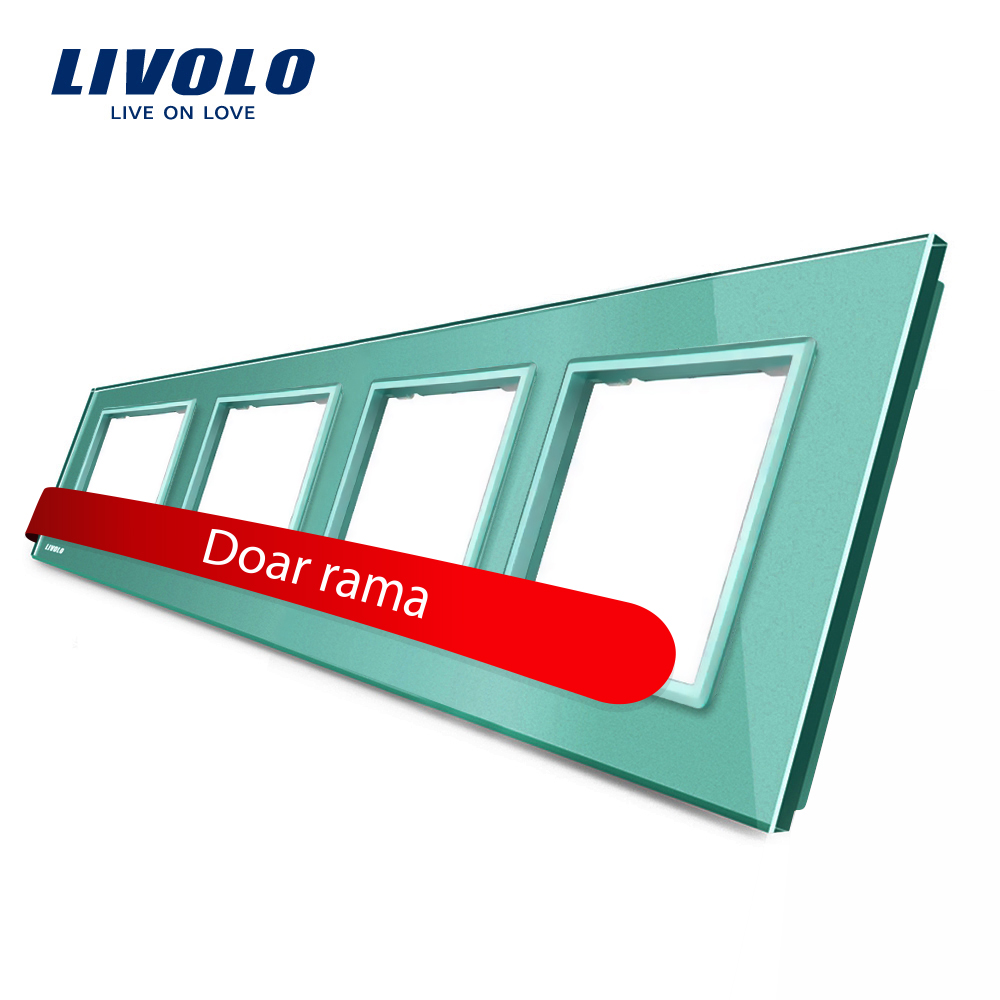 Rama Priză Cvadruplă Livolo, Sticlă Cristal - imagine 10