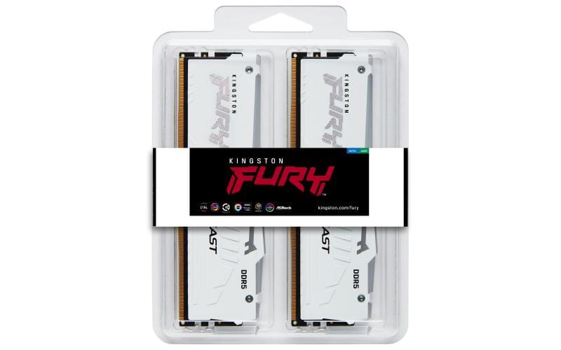 Memorie RAM Kingston DDR5 64GB 6000MHz RGB FURY Beast White - imagine 17