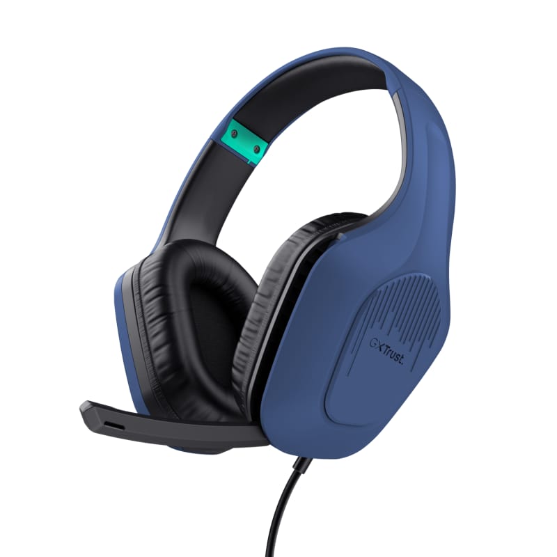 Casti Gaming Trust GXT 415B Zirox cu Microfon - Albastre - imagine 2