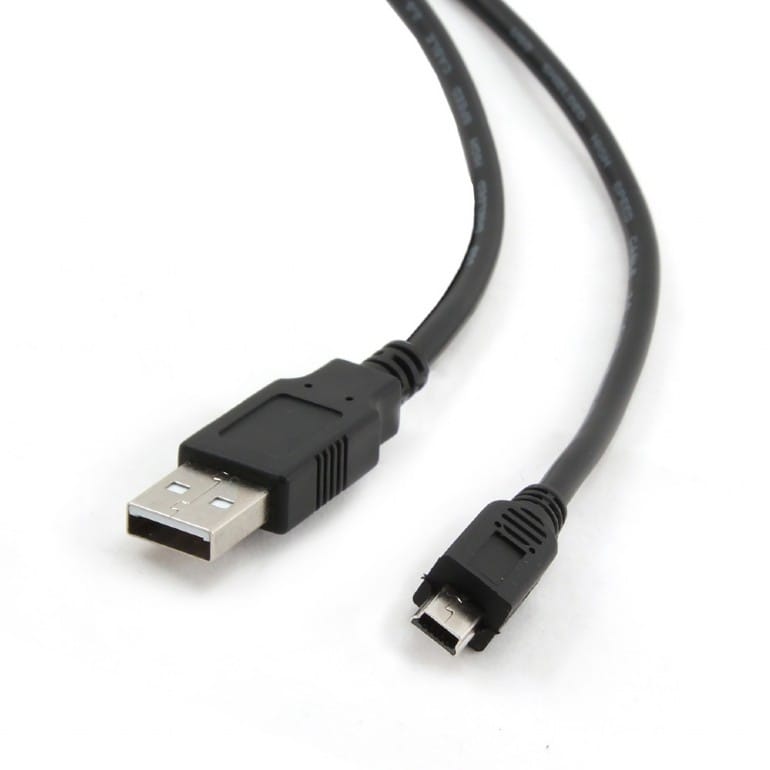 Cablu USB 2.0 la Mini-USB Gembird 1.8m Conectori Auriti - imagine 2