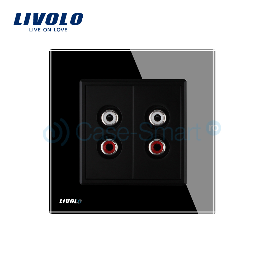 Priză Dublă Audio Livolo cu Ramă Sticlă - imagine 7