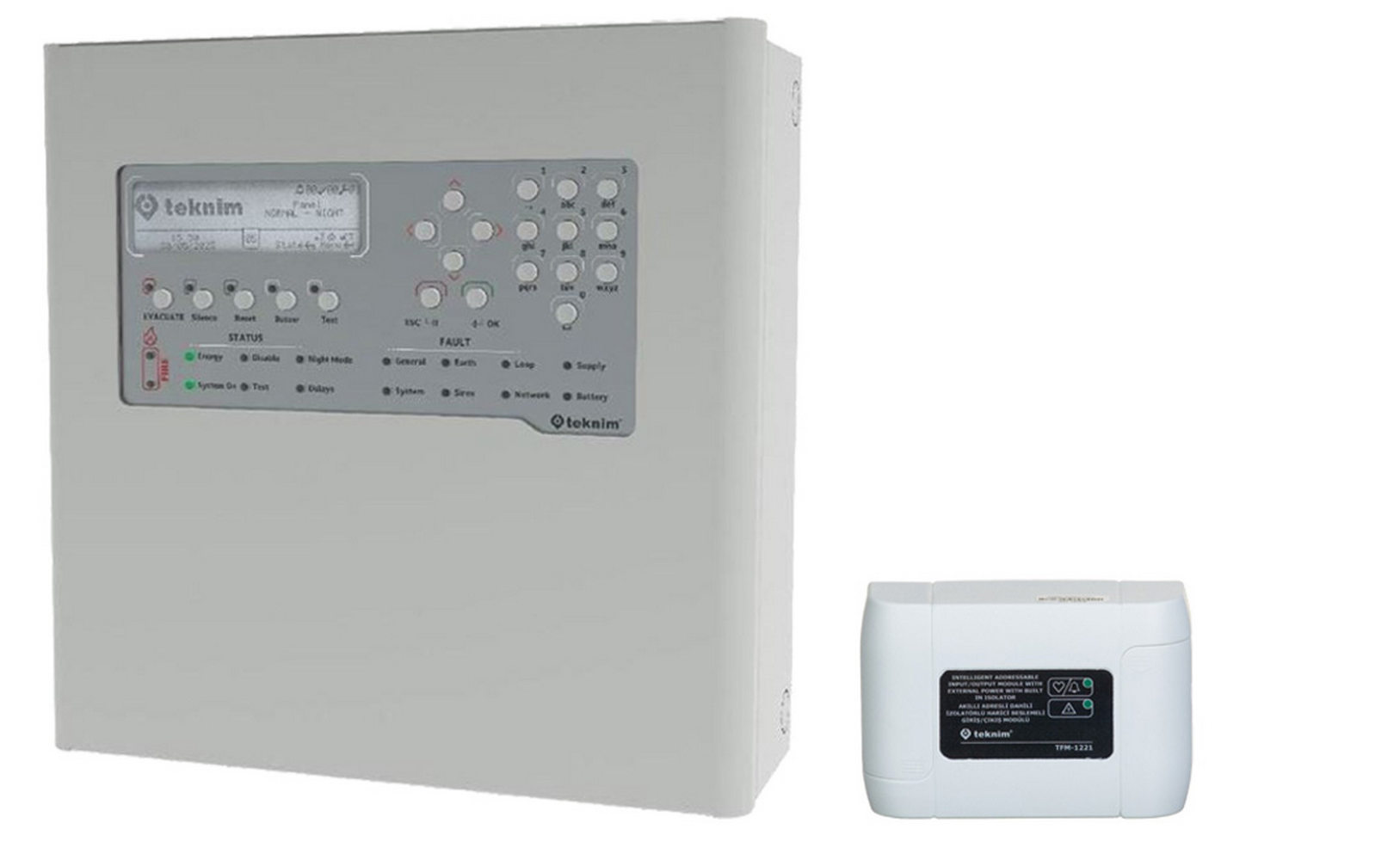 Kit Centrala Incendiu Teknim 72 Zone