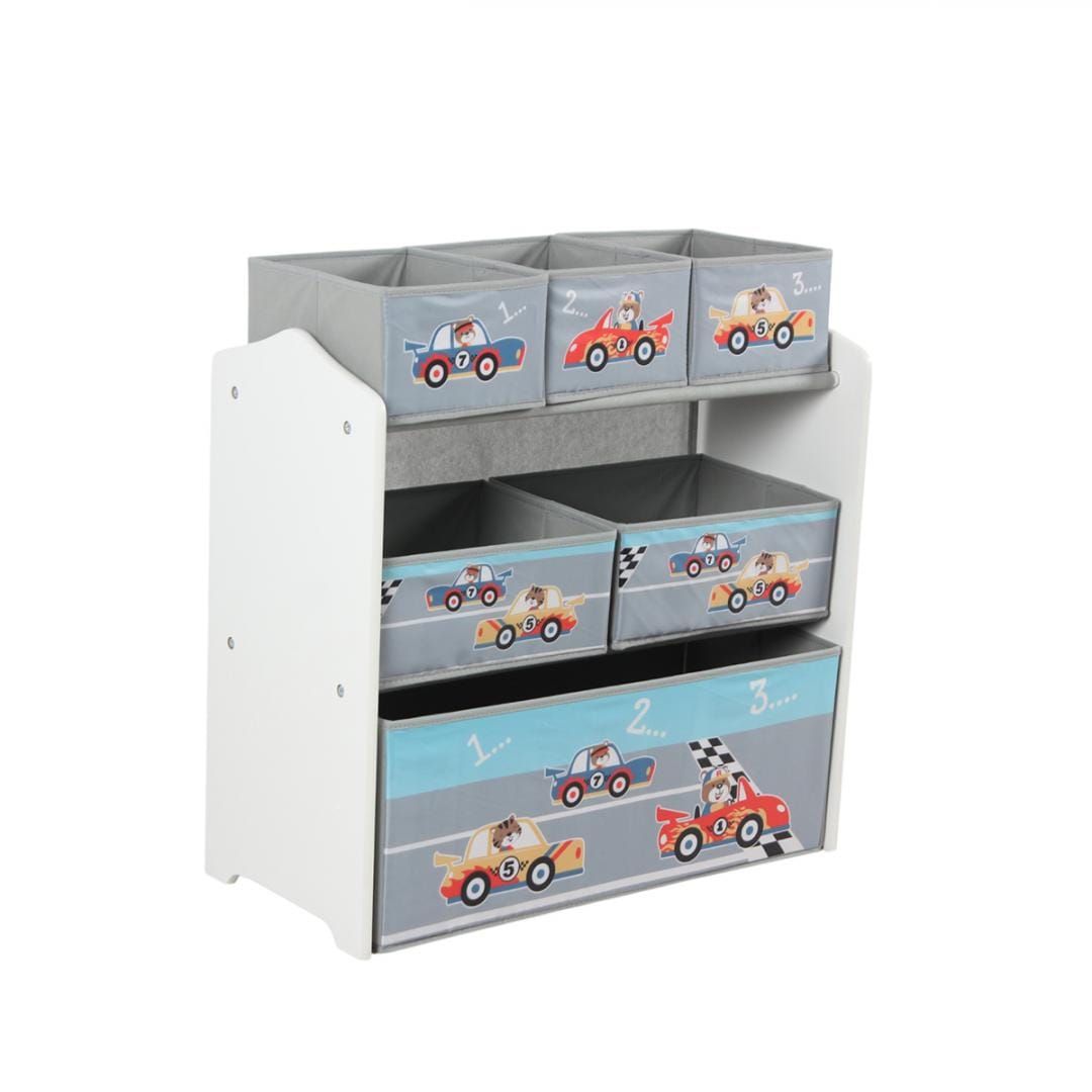 Dulap Depozitare Jucării Cars U-Grow - 6 Cutii Organizare - imagine 3