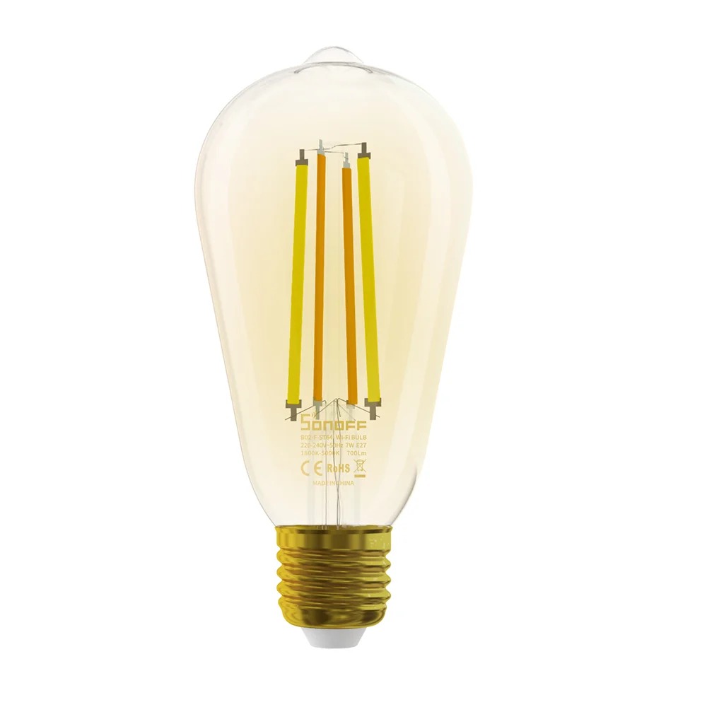 Bec LED Sonoff B02-F-ST64, 7W, Wi-Fi, Dimmer