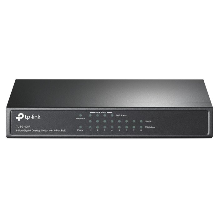 Switch TP-Link 8 Porturi Gigabit, 4 PoE - imagine 1