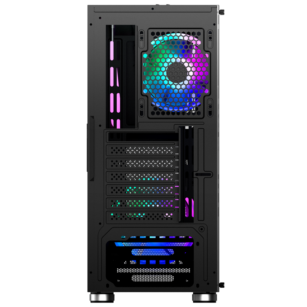 Carcasă PC NJOY Fort Mid Tower ATX Negru - Răcire Optimă - imagine 4