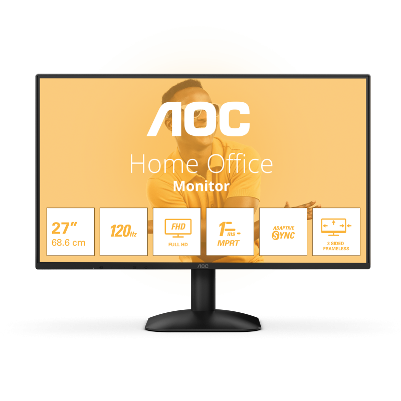 Monitor AOC 27B31H 27" Full HD IPS 120Hz - Gaming & Office