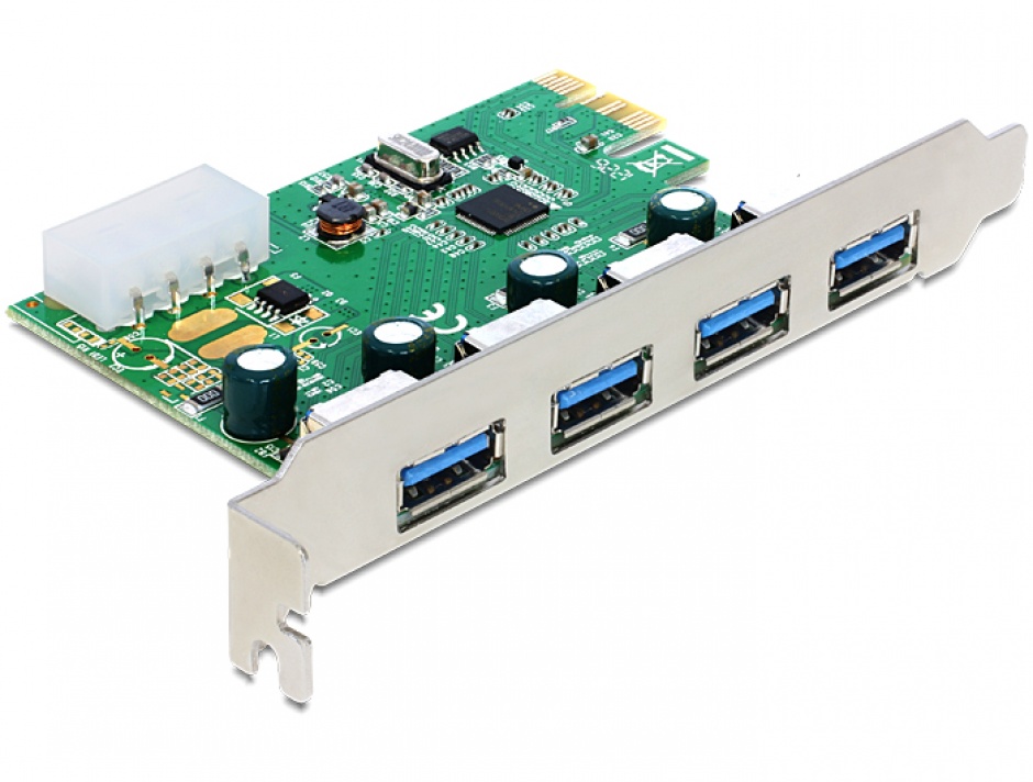 Placă PCI Express 4x USB 3.0 Delock