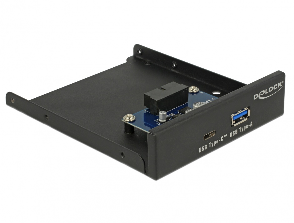 Panou Frontal USB 3.1 Delock 3.5" USB-C & USB-A