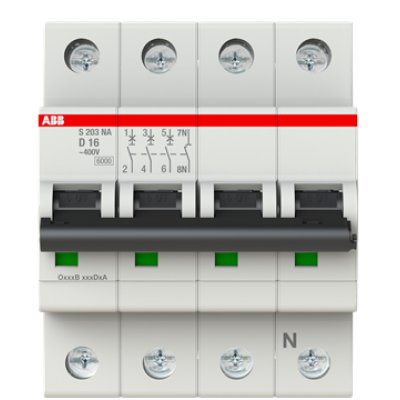Siguranta Automata ABB 3P+N 16A Curba D