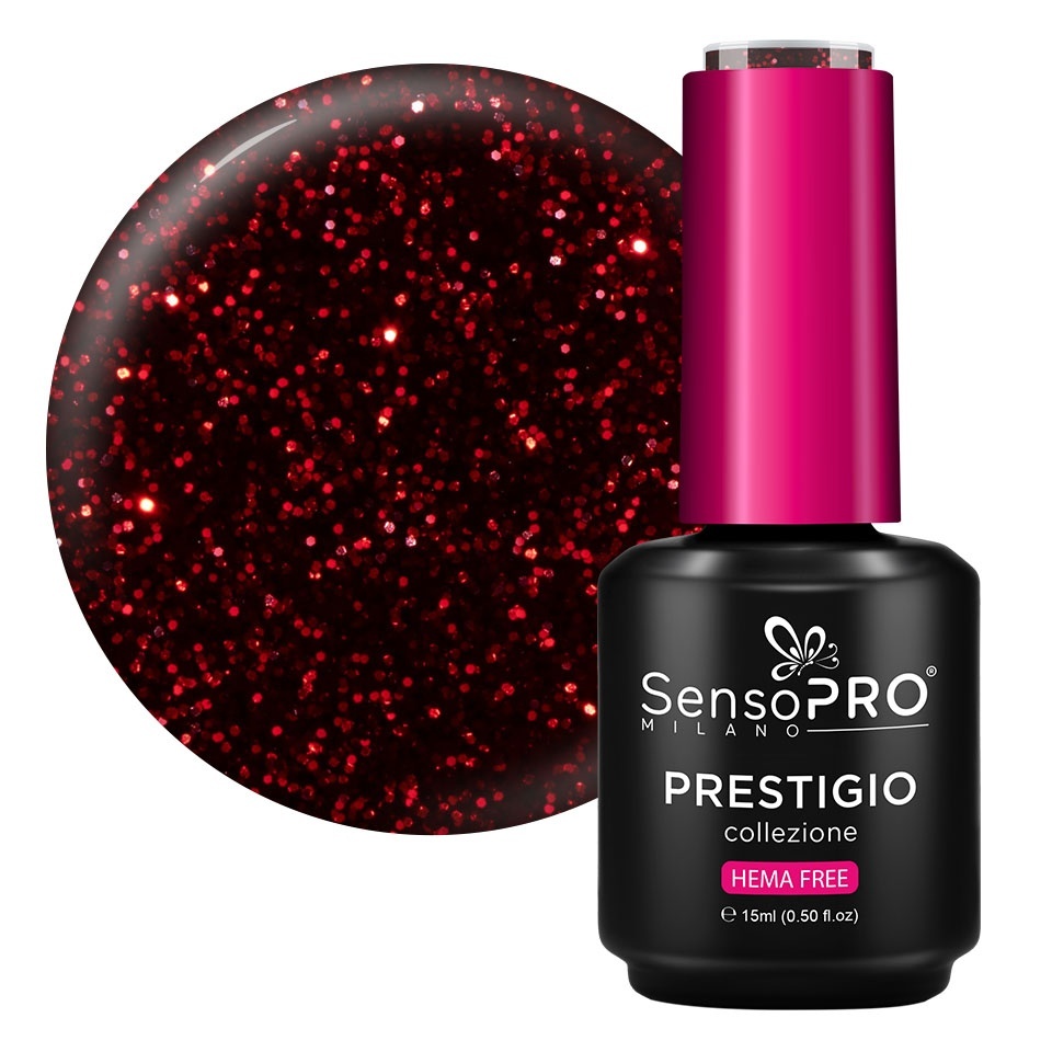 Oja Semipermanenta PRESTIGIO SensoPRO Burgundy 15ml