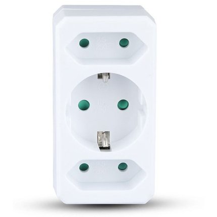 Adaptor 3 Prize V-TAC, 3680W, 2x2.5A + 1x16A