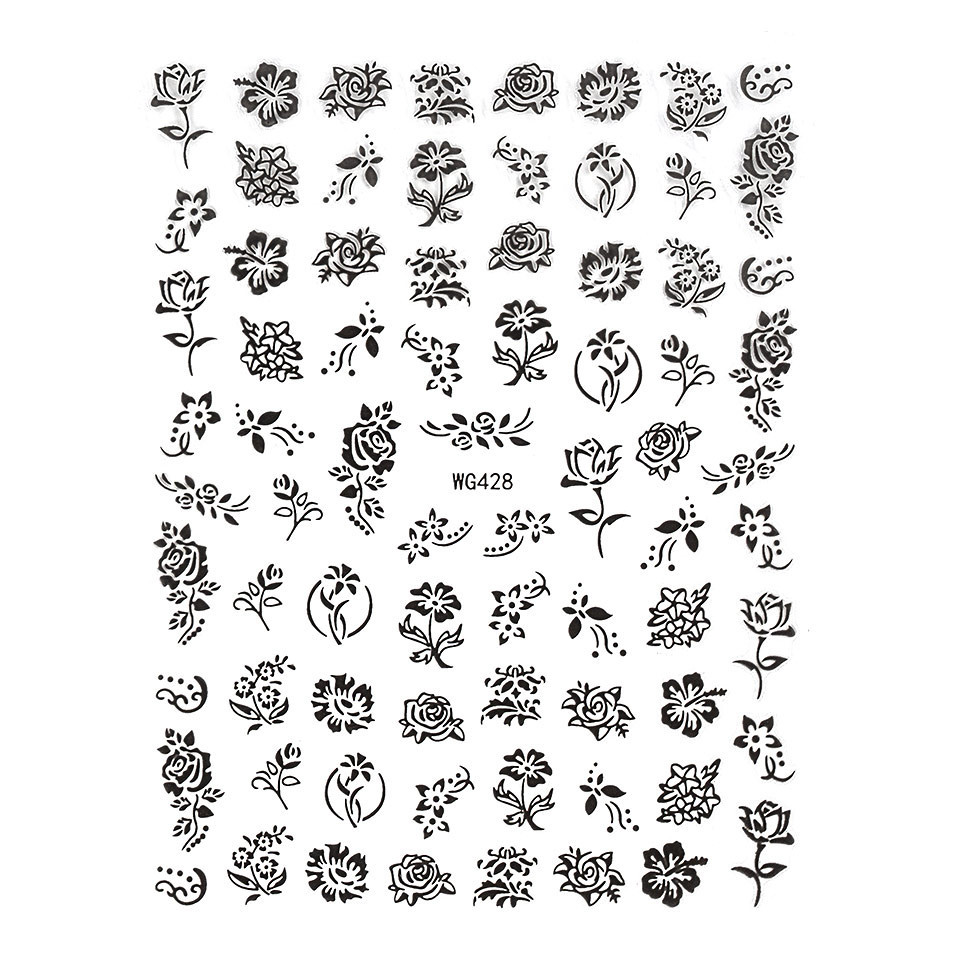 Abtibild Unghii SensoPRO Milano Flowers First WG428