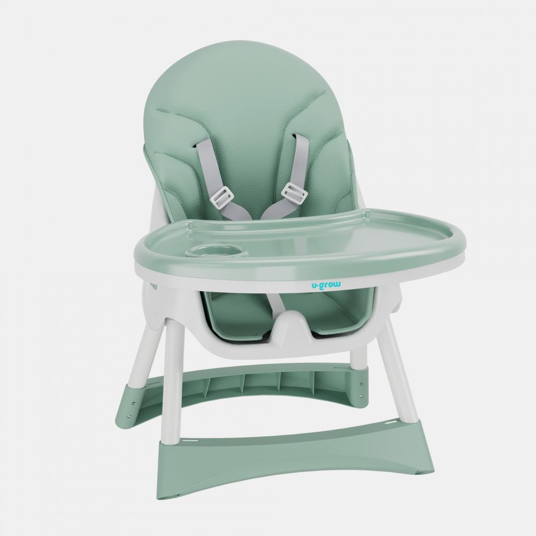 Scaun Masa Bebe 2 in 1 Pliabil Verde U-Grow - Compact și Versatil - imagine 3