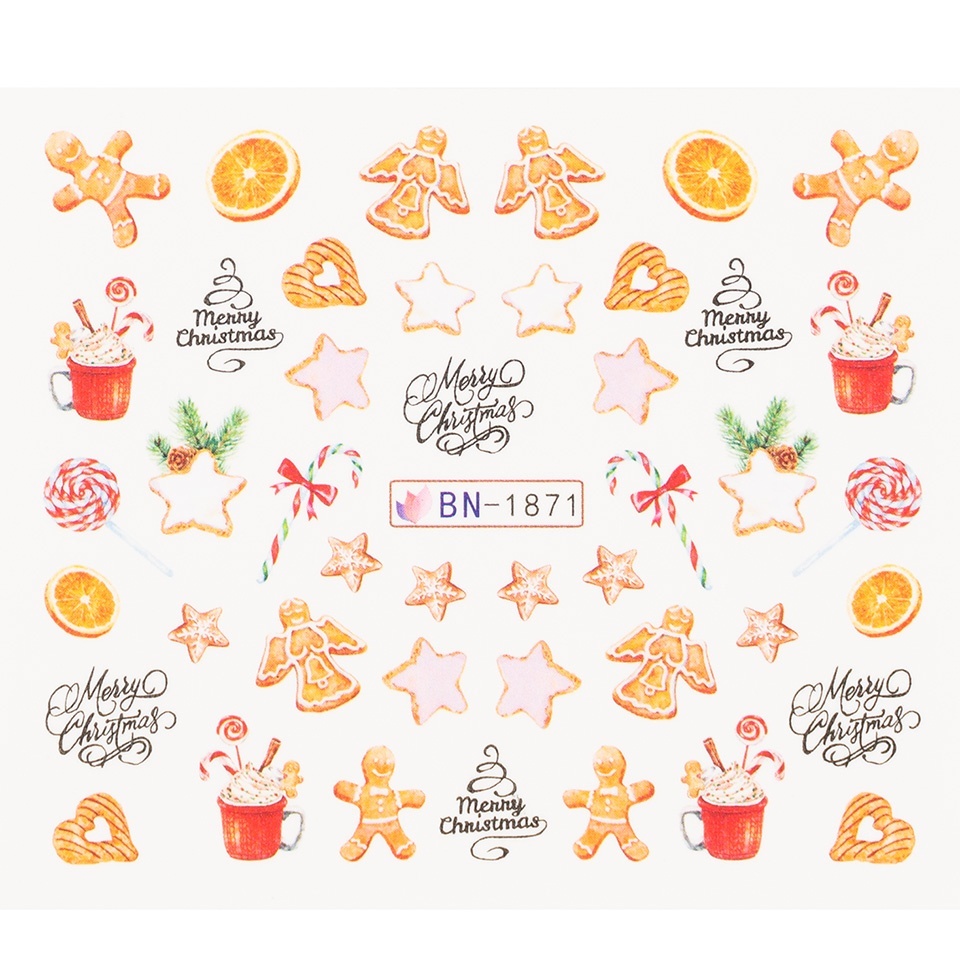 Tatuaj Unghii Luxorise Sweets for Santa BN-1871