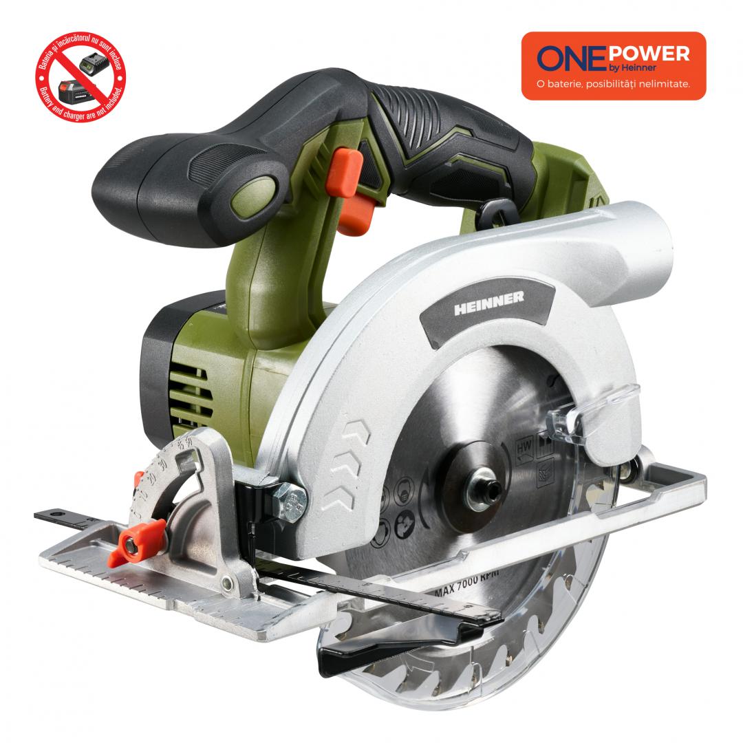 Fierăstrău Circular Heinner ONE POWER 18V 4200RPM - Profesional - imagine 2