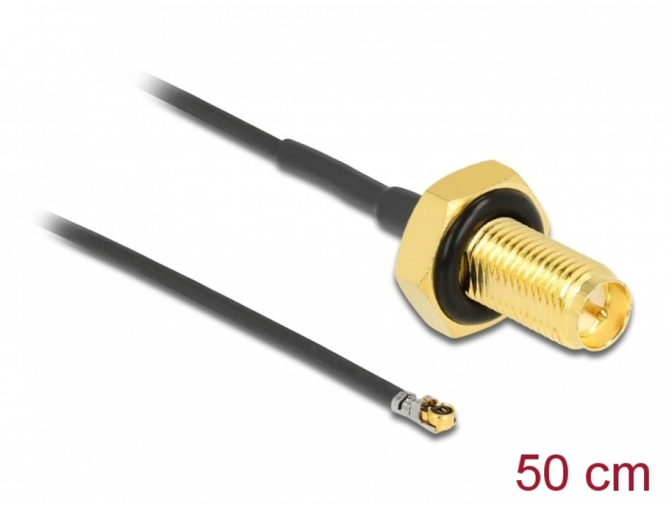 Adaptor Delock RP-SMA la MHF® 4L, 50cm