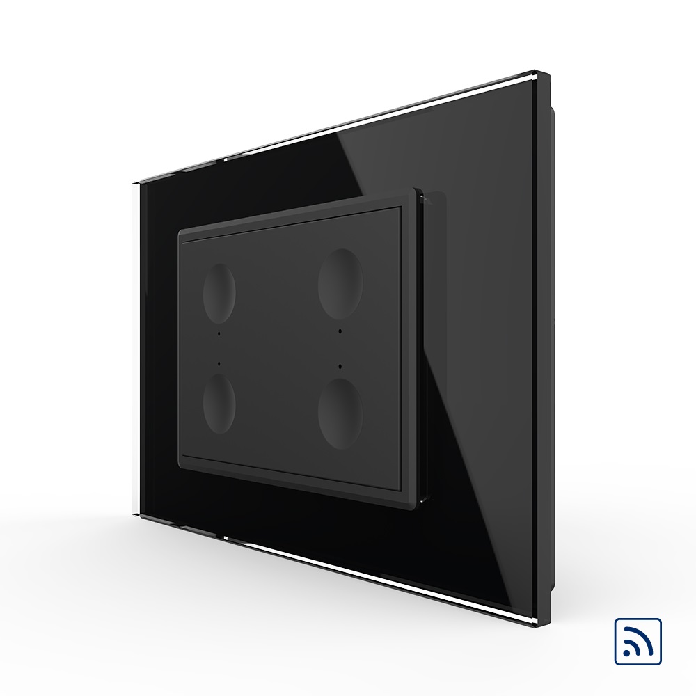 Întrerupător Touch Wireless Livolo, Ramă Sticlă - imagine 5