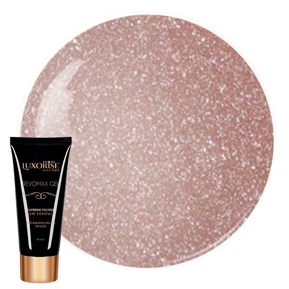 Polygel Luxorise Choco Fusion 15ml - Modelare Ușoară