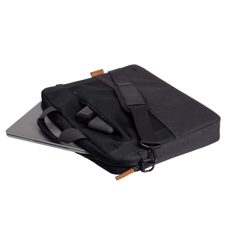Geanta Laptop Trust Lisboa 16" Negru - Compartimente Dual - imagine 4