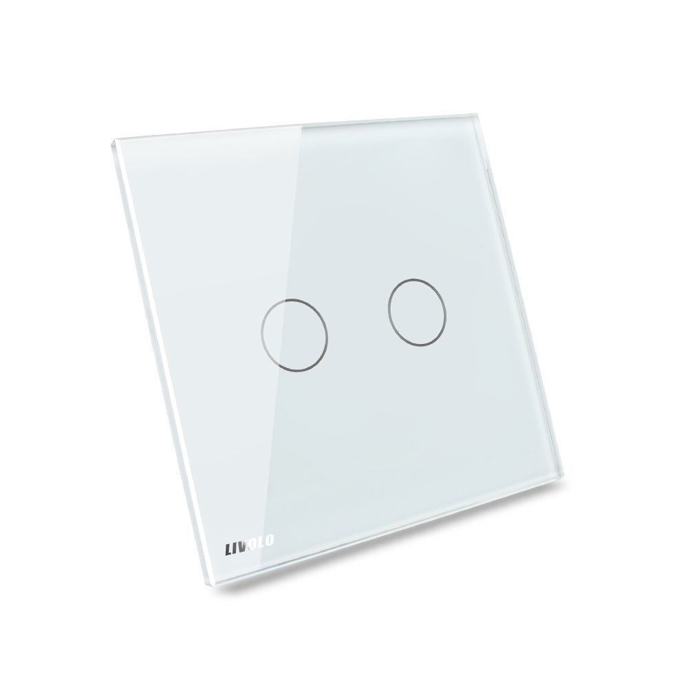 Întrerupator Dublu Touch Livolo din Sticlă - imagine 4