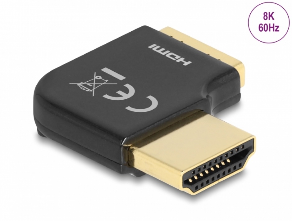 Adaptor HDMI 8K 90° Metalic Delock