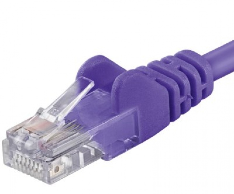Cablu Retea UTP Cat.6 10m Violet OEM - imagine 1