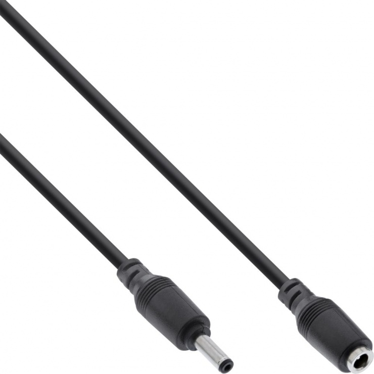 Cablu prelungitor DC 5m Inline Negru