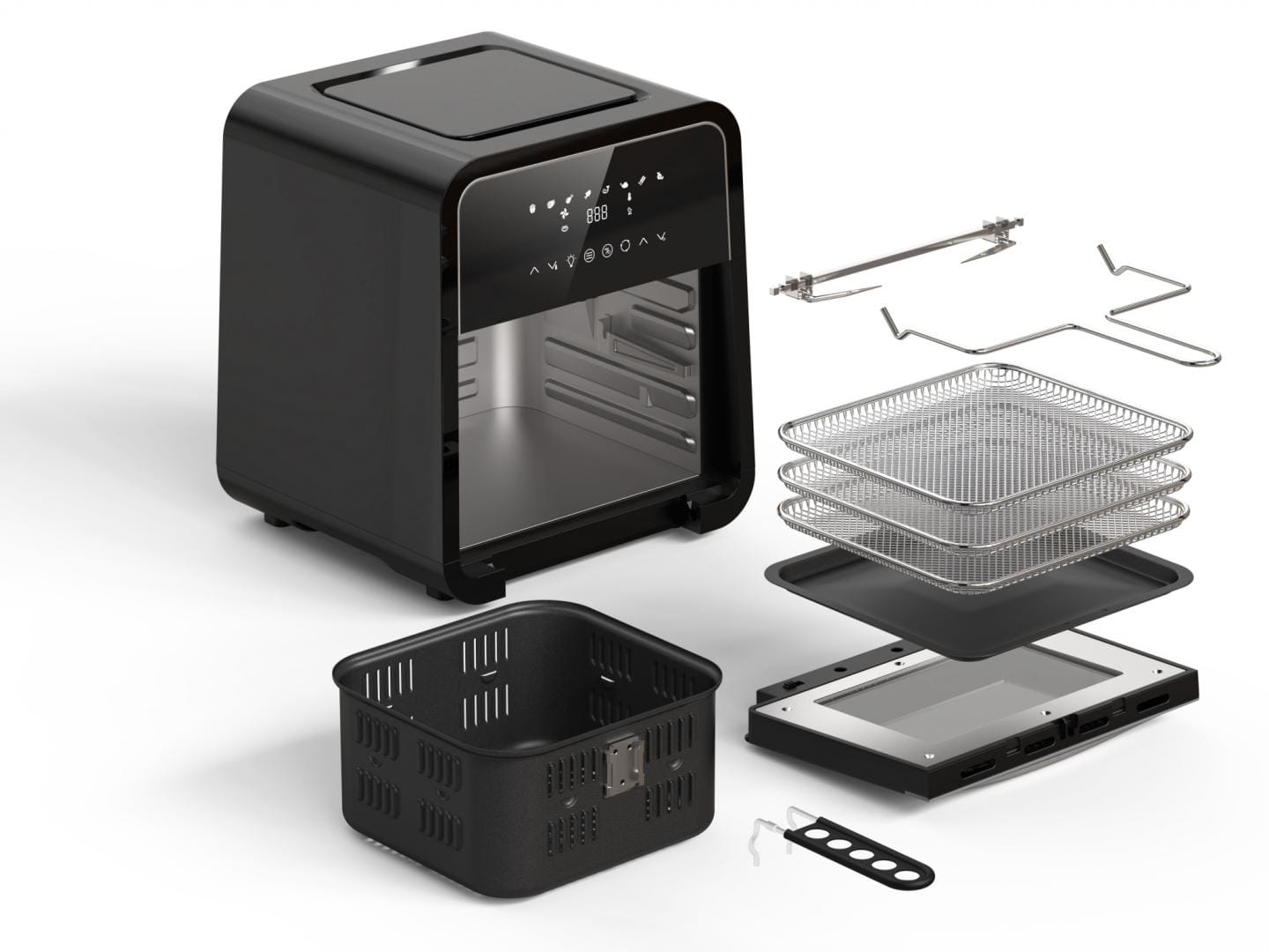 Friteuza Aer Cald Heinner MasterFry 12L, 2000W, Digital - imagine 5