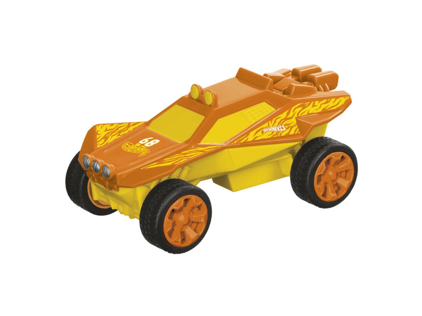 Mașină Pull&Back Hot Wheels Sandivore Portocaliu - Mondo